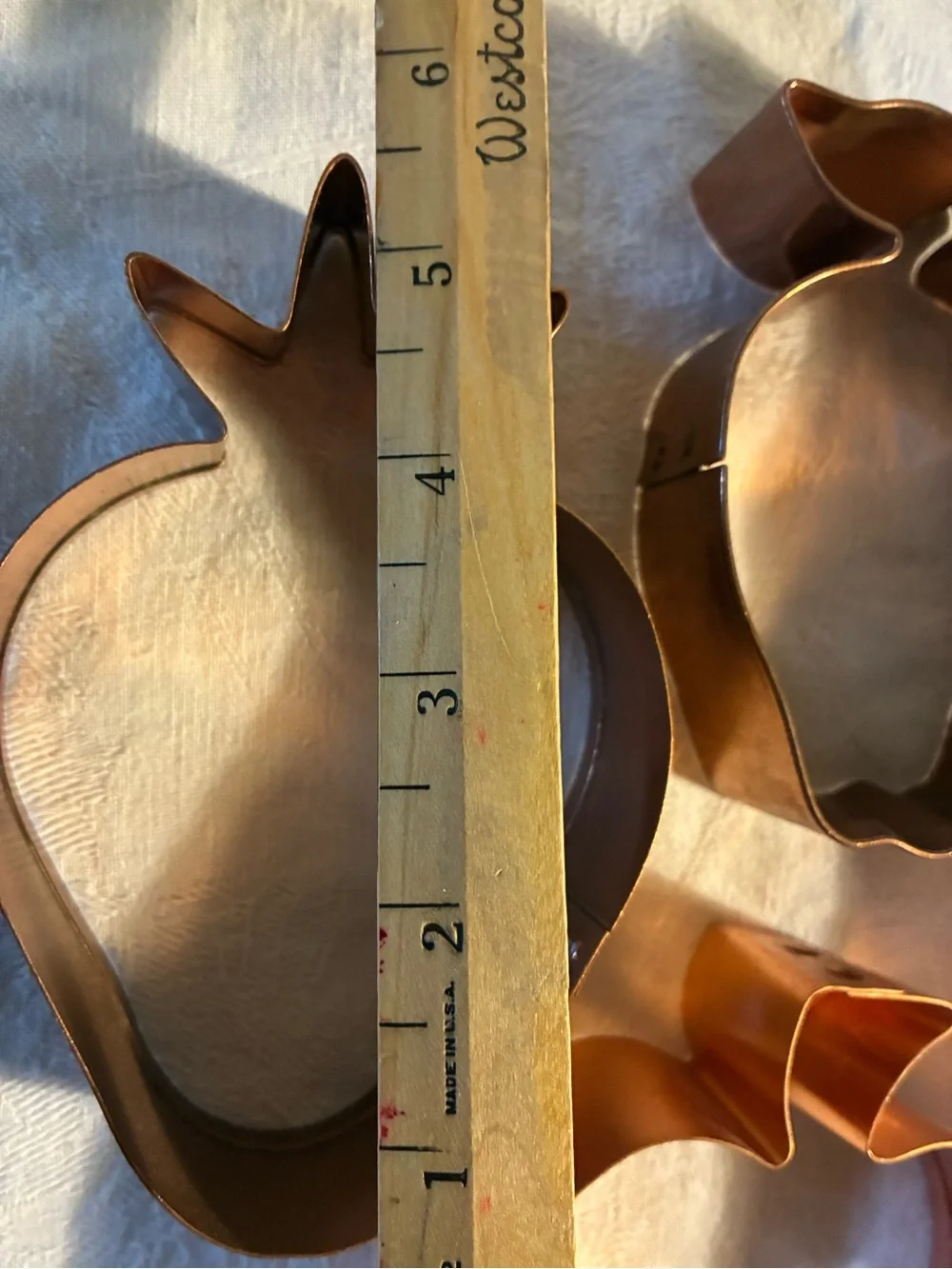 Copper Cookie Cutter Set - 5 Pieces of BIG Cookie Cutters or Play-dough Cutters